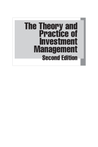 The Theory and Practice of Investment Management 2nd Edition