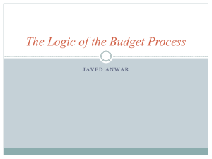 The Logic of Budget Process