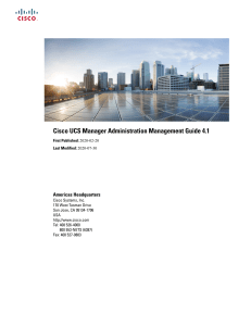 Cisco UCS Manager Admin Guide 4.1