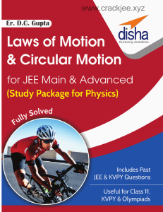 LAWS OF MOTION & CIRCULAR MOTION (www.crackjee.xyz)