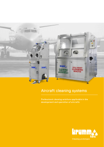 aircraft cleaning machine