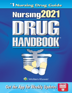 NURSING 2021 DRUG HANDBOOK