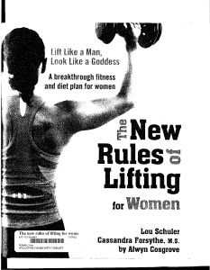 The New Rules Of Lifting For WomenWomen