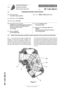 ABB hollow Wrist Patent 2004