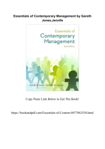 Contemporary Management 11th Edition By