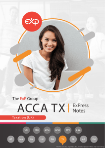 TAX Express Notes
