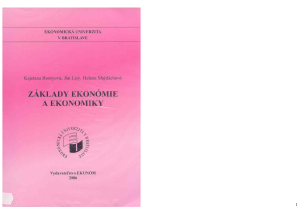 Základy ekonómie a ekonomiky EUBA