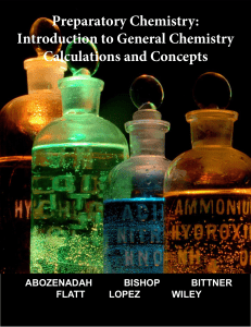 Preparatory Chemistry: Introduction to General Chemistry Calculation and Concepts - Abozenadah, Wiley