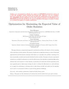 Optimization-for-Maximizing-the-Expected-Value-of-Order-Statistics