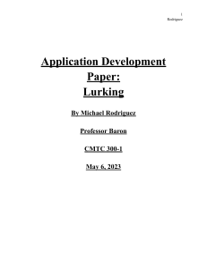 Application development paper