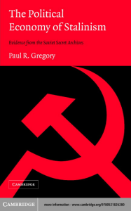 Paul R. Gregory - The political economy of Stalinism  evidence from the Soviet secret archives-Cambridge University Press (2004)