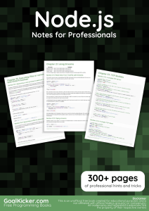 NodeJSNotesForProfessionals