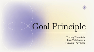 Goal Principle (Theory of Org)