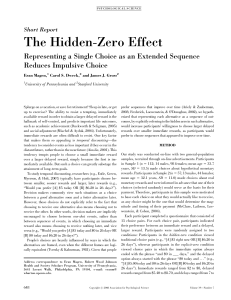hidden zero effect
