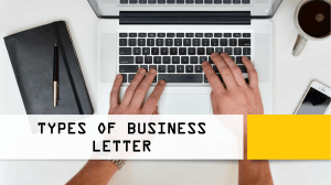 1.3 Types of Business Letters 1