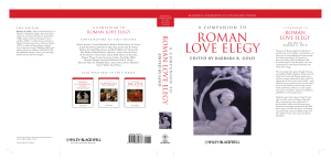 (Blackwell companions to the ancient world) Gold, Barbara K - A companion to Roman love elegy-Wiley-Blackwell (2013 2012)