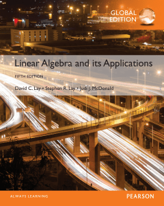 Linear Algebra and its Application (global ed)