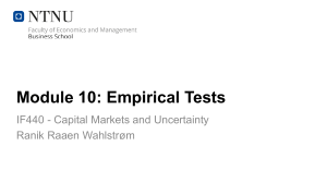 lecture 10 empirical tests