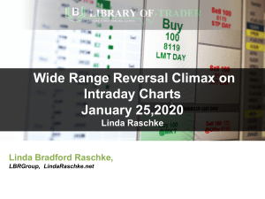 Linda Raschke - The Intraday Reversal Pattern -1-25-20