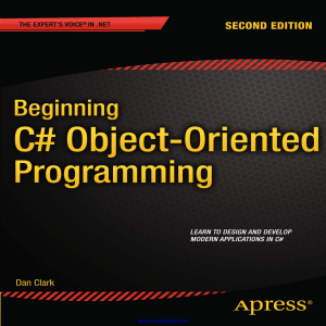 Beginning C-sharp Object Oriented Programming 2nd Edition Book
