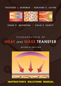 Fundamentals of heat and mass transfer. Solutions (Bergman T.L., Lavine A.S., Incropera F.P. etc.) (Z-Library)