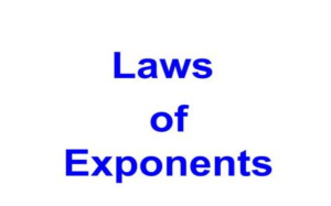 LAWs of Exponent