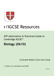 Biology ATP Guide - Created by Kaushik and Zhan
