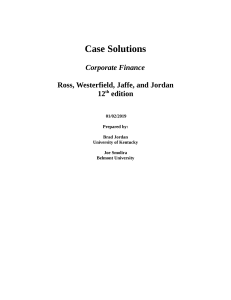 Corporate Finance 12th edition Case Solutions.pdf