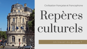 Repères culturels - presentation french