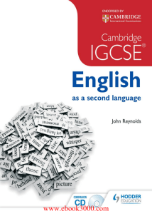 Cambridge IGCSE English as a Second Language