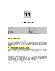 Part  1A - Ferrous Metals