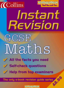 gcse mathematics  instant revision 
