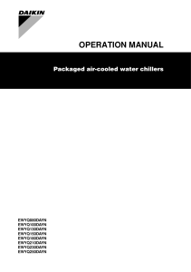 EWYQ80-100-130-150-180-220-230-250DAYNN-P-B OM 4PWEN35558-1 Operation manuals English