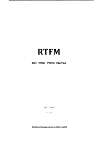RTFM - Red Team Field Manual v3