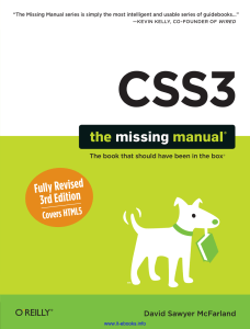 CSS3 the missing manual EN