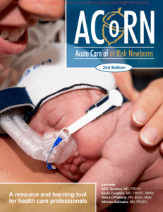 Acute Care of At Risk Newborn ACoRN A Resource and Learning Tool For Health Care Professionals, 2e By Jill E. Boulton