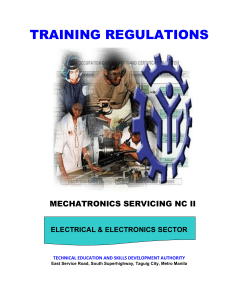 TR-Mechatronics Servicing NC II