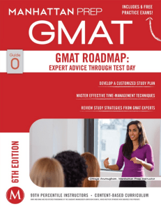 Guide 0 - The GMAT Roadmap