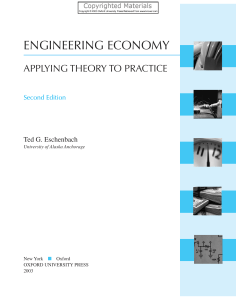 Eschenbach Ted G Engineering economy  applying