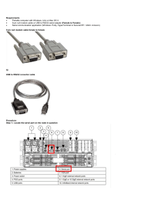 NL400 - Connect to Serial Port
