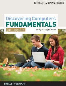 Discovering Computers Fundamentals Living in a Digital World Gary B. Shelly  Misty E. Vermaat(3)