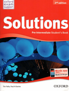 Solutions-Pre-Intermediate (1)
