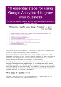 10 essential steps for using Google Analytics 4 to grow your business