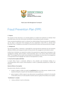 Fraud Prevention Plan