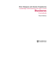 Peter Stimpson, Alistair Farquharson - Cambridge International AS and A Level Business Coursebook with CD-ROM (Cambridge International Examinations)-Cambridge University Press (2014) (1)