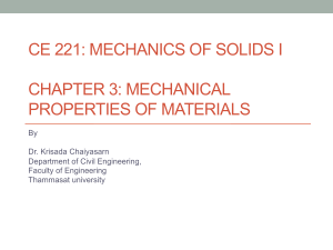 Chapter3 - Mechanical Properties of Materials 20160125