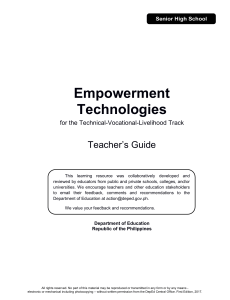 Empowerment Technologies