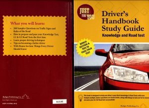 Drivers Handbook Study Guide