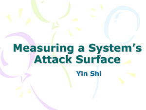 Measuring a System’s Attack Surface - Yin Shi - 8763437