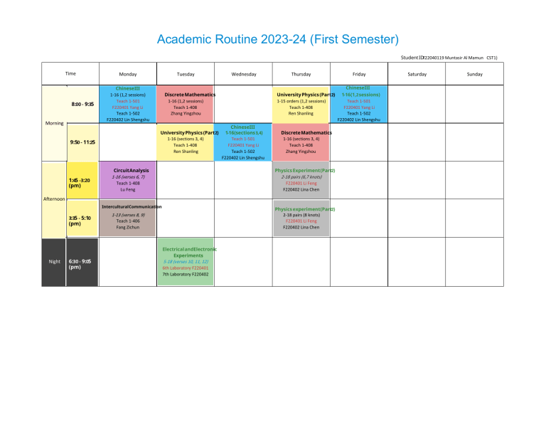 CST class schedule 20232024 first semester (1)